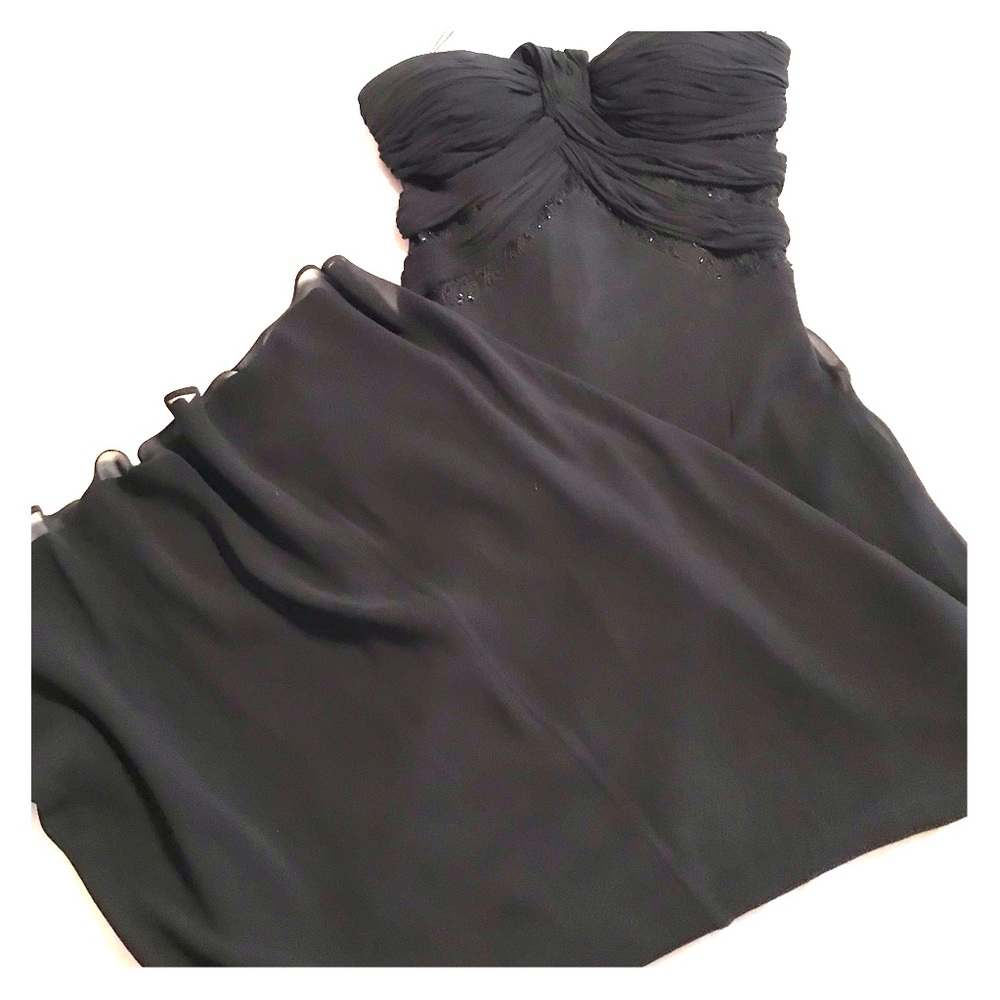Niteline Black Evening Gown 100% Silk